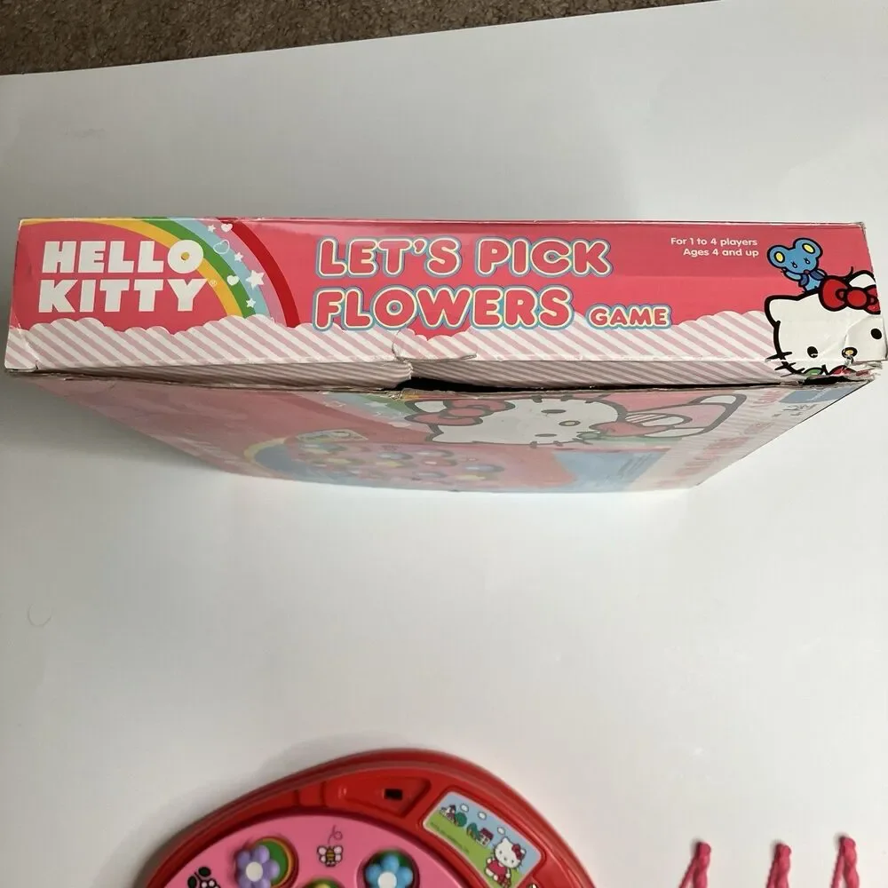 Hello Kitty Let’s Pick Flowers Game Let’s Go Fishing Game Sanrio 2012 Working